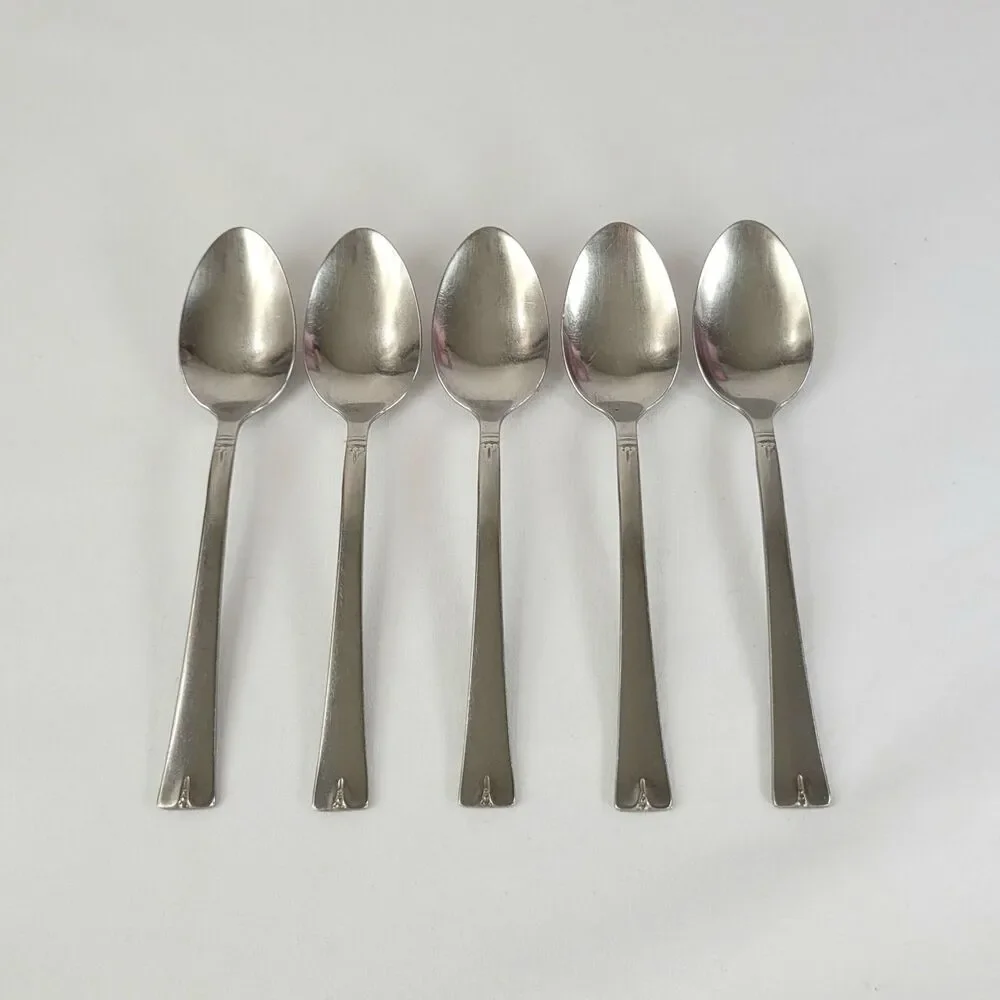 International Silver Rogers Grypsholm Stainless Flatware Set Of 5 Teaspoons 6